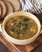 Ароматный суп из белых грибов