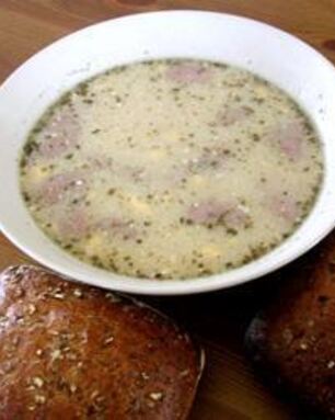 Белый борщ польский