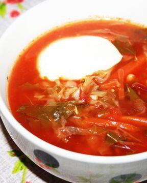 Борщ, диета 5