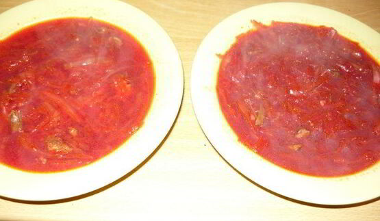 борщ идеального цвета