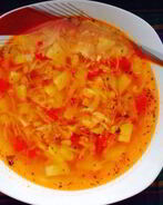 Борщ из куриного филе