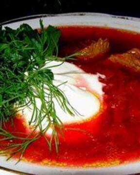 Борщ из свежей капусты