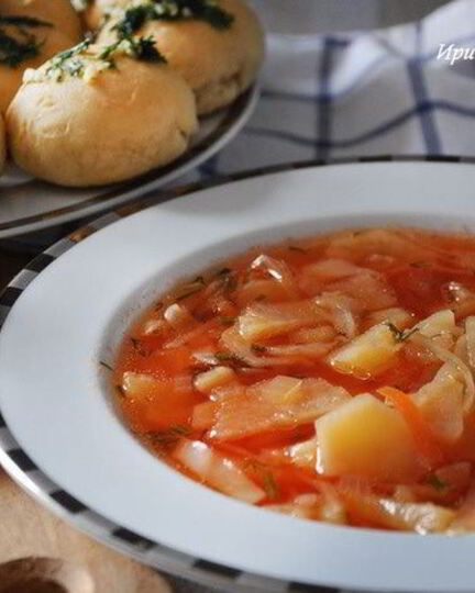 Рецепт борща на говяжьем бульоне