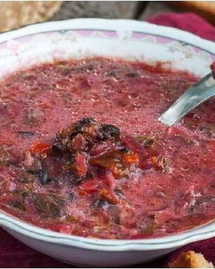 Борщ с черносливом