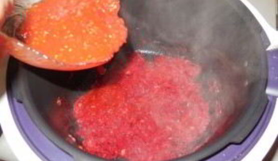 борщ с фасолью и мясом