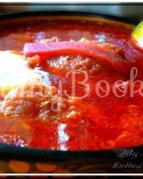 Борщ с галушкой