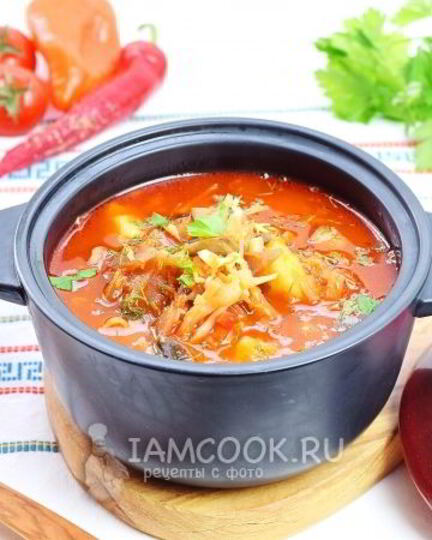 Рецепт борща с грибами