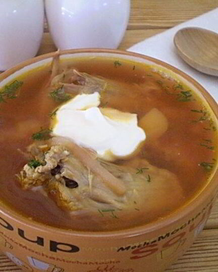 Рецепт борща с уткой