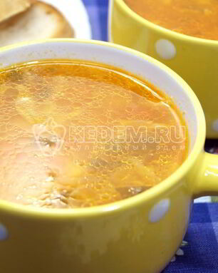 Борщ со щавелем и овощами