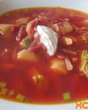 Борщ со свининой