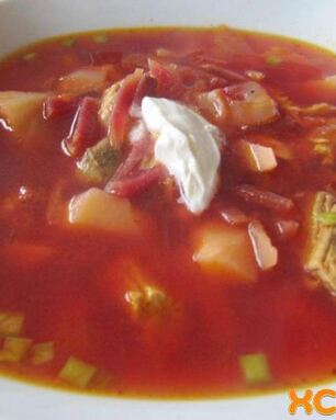 Борщ со свининой