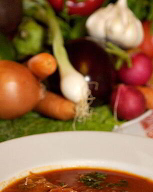 Борща с курицей