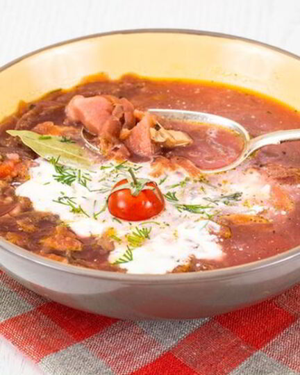 Рецепт чечевичного постного борща