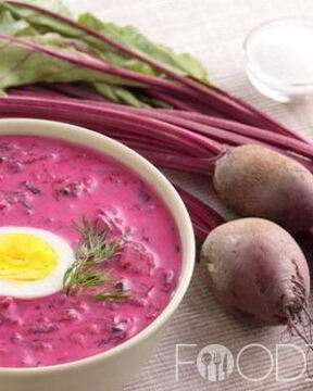 Холодный борщ из свеклы