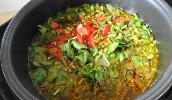 красный борщ со щавелем без капусты в мультиварке