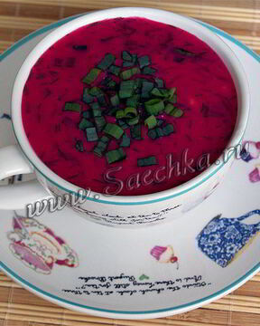 Литовский холодный борщ