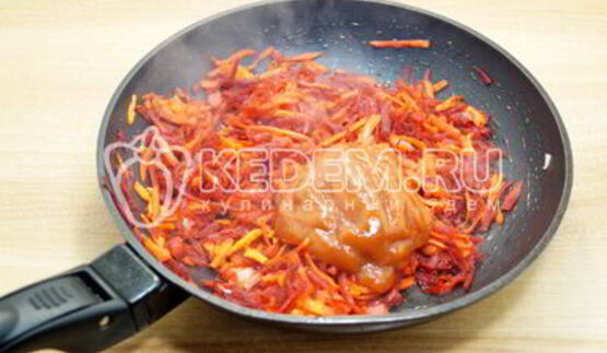 постный борщ с фасолью