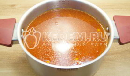 постный борщ с фасолью