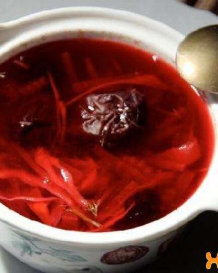 Рецепт вегетарианского борща с черносливом