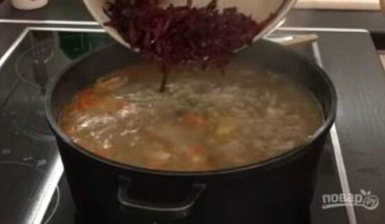 вкусный домашний борщ