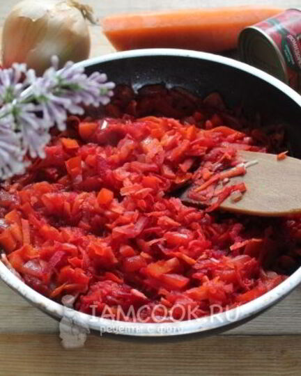 Рецепт зажарки для борща