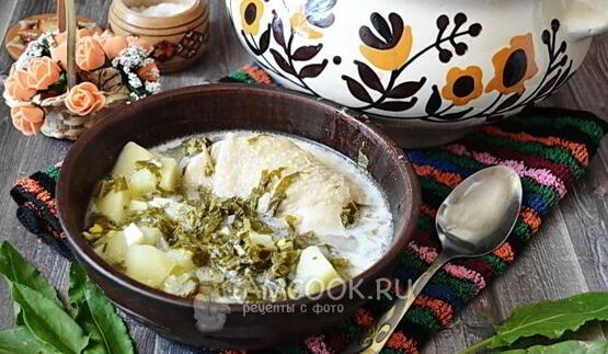 зеленый борщ в мультиварке