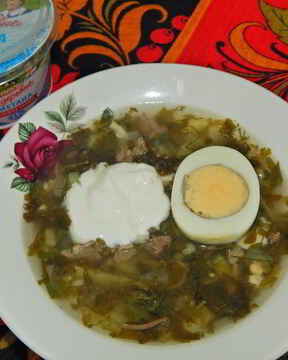 Зеленый борщ