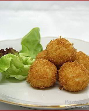 Бульон с картофельными крокетами