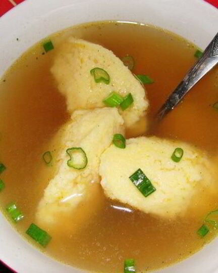 Рецепт бульона с манными клецками