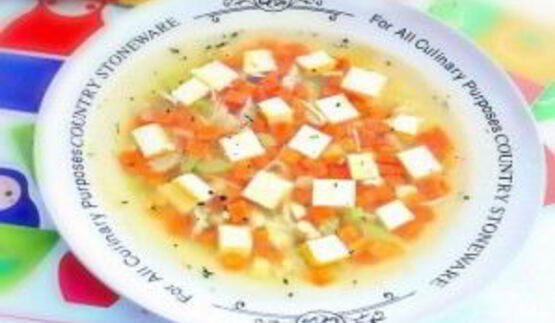 бульон с омлетом