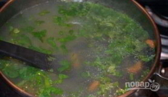 бульон с яйцом