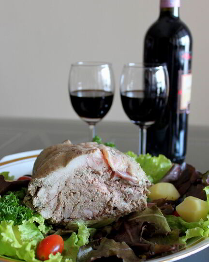 Рецепт галантина из курицы с ароматным бульоном