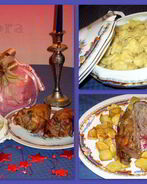 Каппеллетти в бульоне и Фаршированные голуби