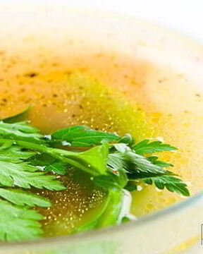 Мороженный куриный бульон