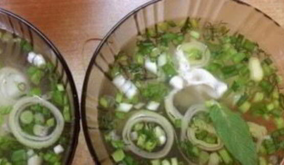 пельмени с бульоном