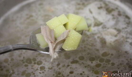 перловый суп на курином бульоне