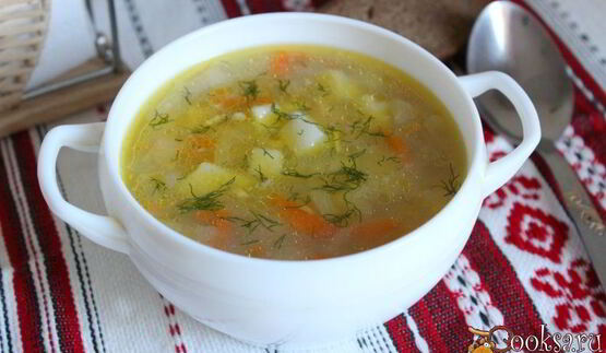 перловый суп на курином бульоне