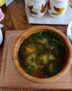 Суп из щавеля на курином бульоне