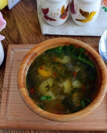 Рецепт супа из щавеля на курином бульоне