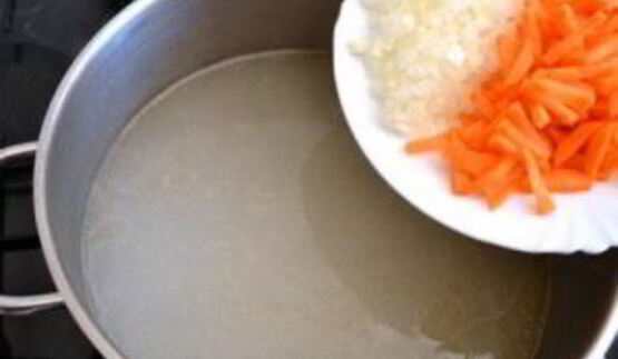 суп на курином бульоне