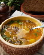 Горохово-грибной суп