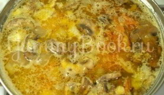 горохово-грибной суп