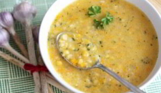 гороховый суп на говяжьем бульоне