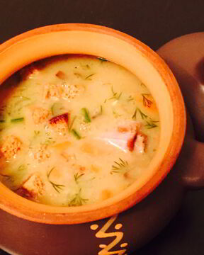 Гороховый суп на свиных ребрах