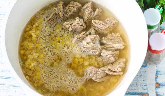 гороховый суп с говядиной