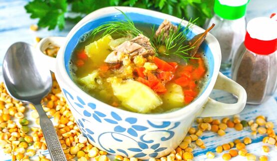 гороховый суп с говядиной