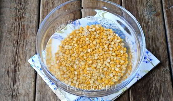 гороховый суп с копченой курицей