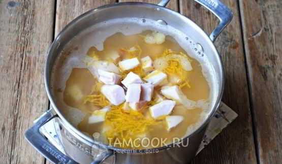 гороховый суп с копченой курицей