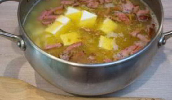 гороховый суп с копченостями