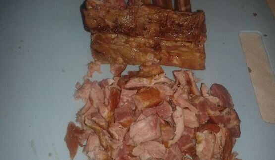 гороховый суп с копчеными ребрышками